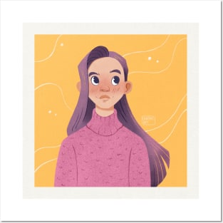 Sweater girl Posters and Art